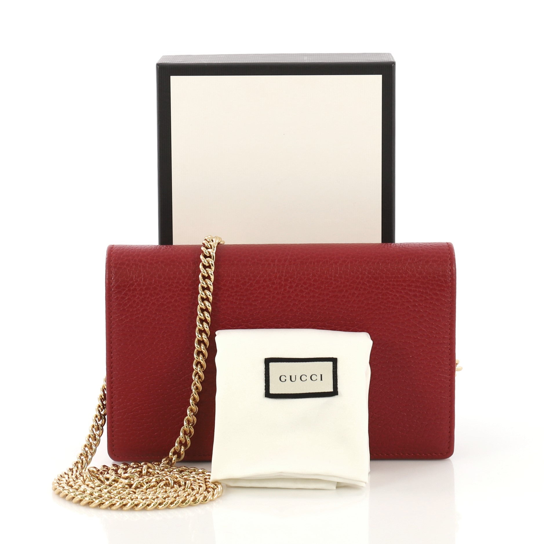 Petite Marmont Chain Wallet Leather Mini