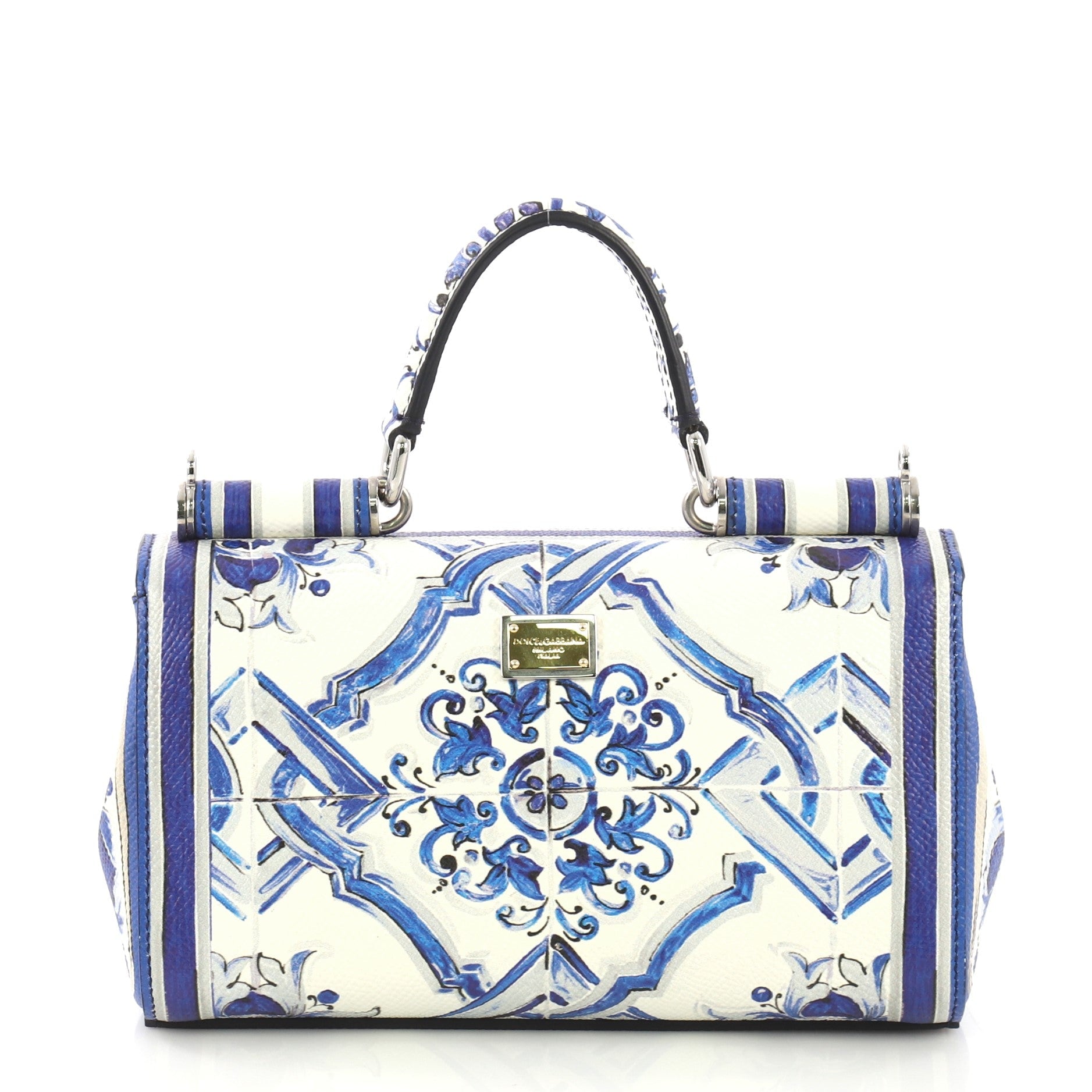 Sicily Wallet on Chain Printed Leather Mini