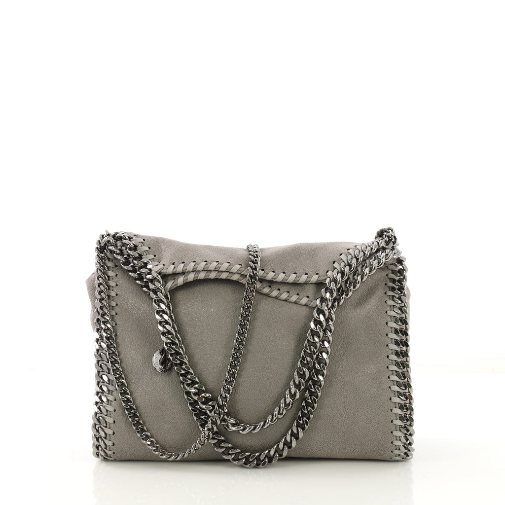 Falabella Fold Over Crossbody Bag Shaggy Deer Mini