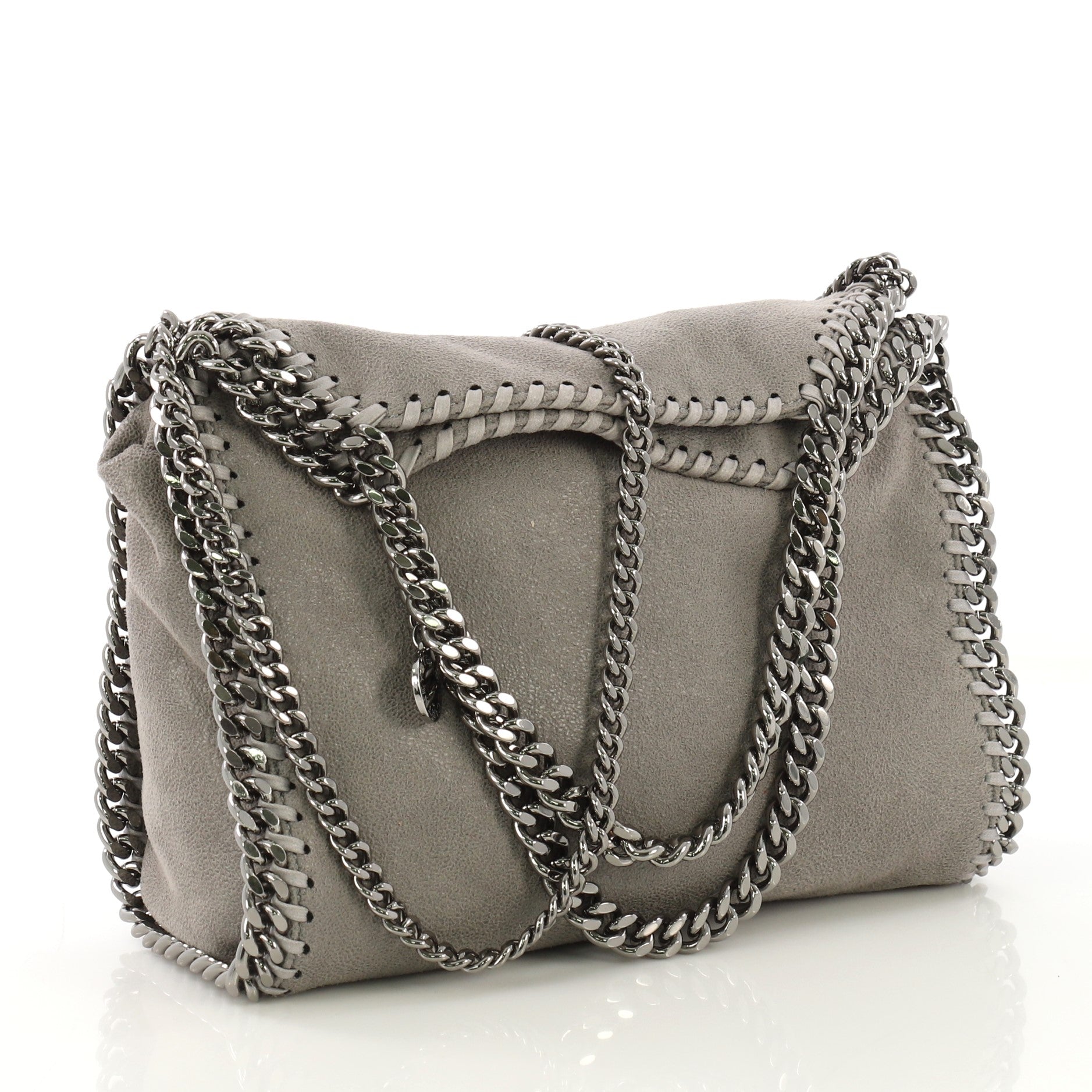 Falabella Fold Over Crossbody Bag Shaggy Deer Mini