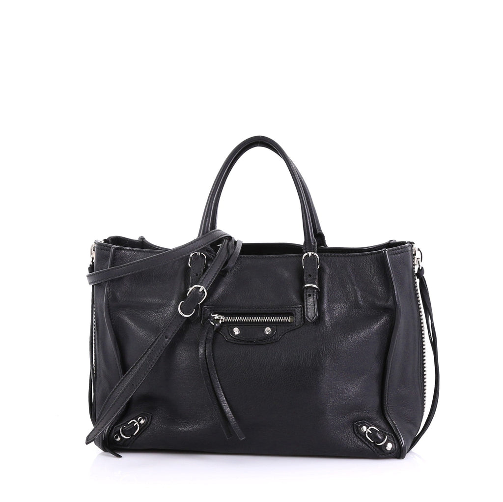 Papier A4 Zip Around Classic Studs Bag Leather Mini