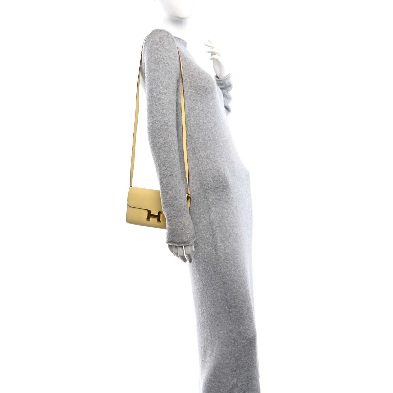 Epsom Constance Long Wallet To Go Wallet Jaune Poussin
