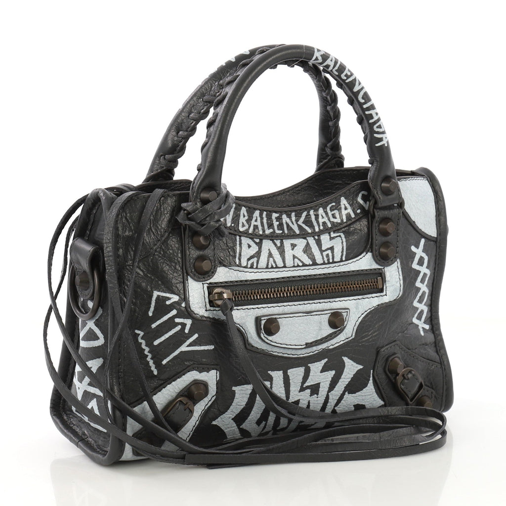 City Graffiti Classic Studs Bag Leather Mini