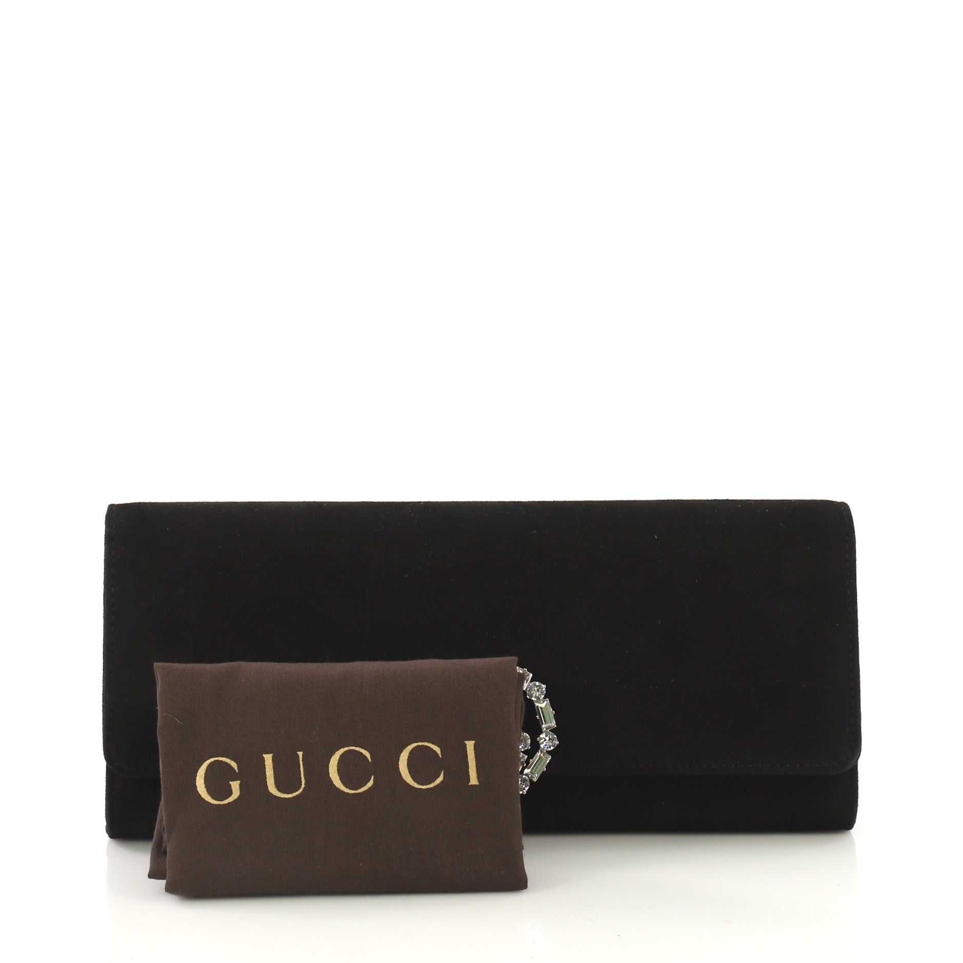 GG Broadway Clutch Suede