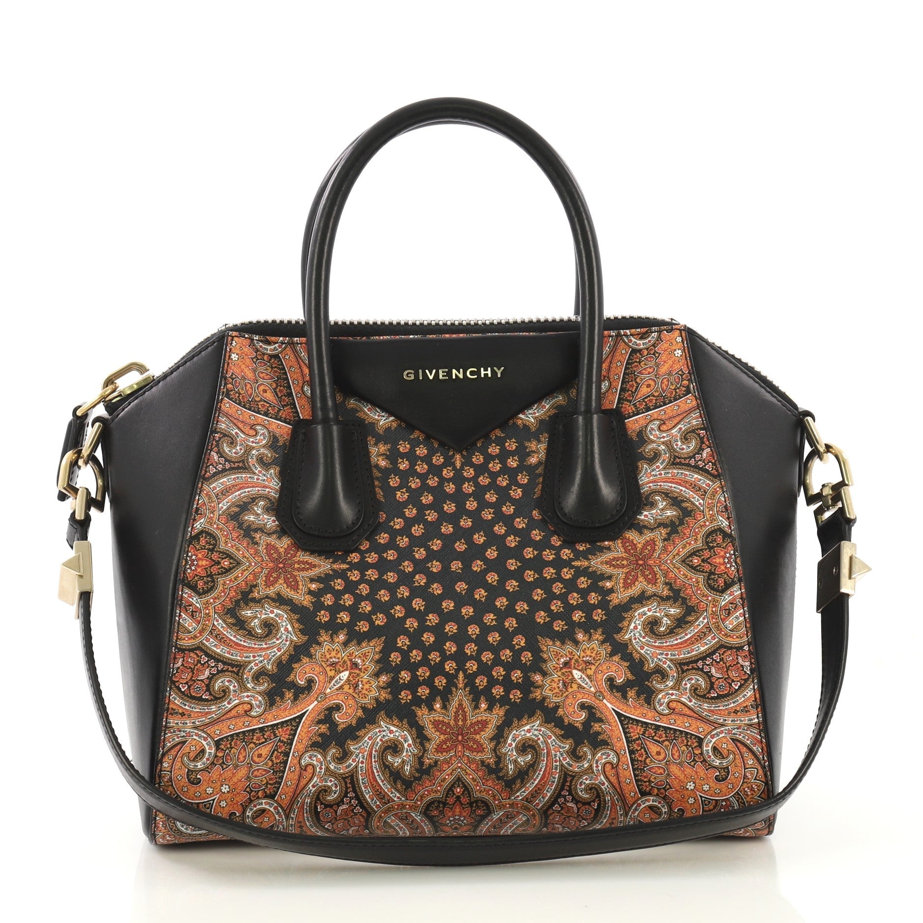 Antigona Bag Printed Leather Mini