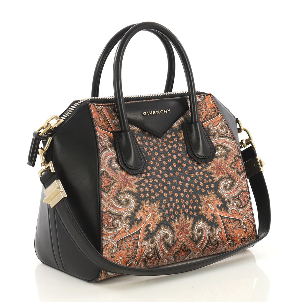 Antigona Bag Printed Leather Mini