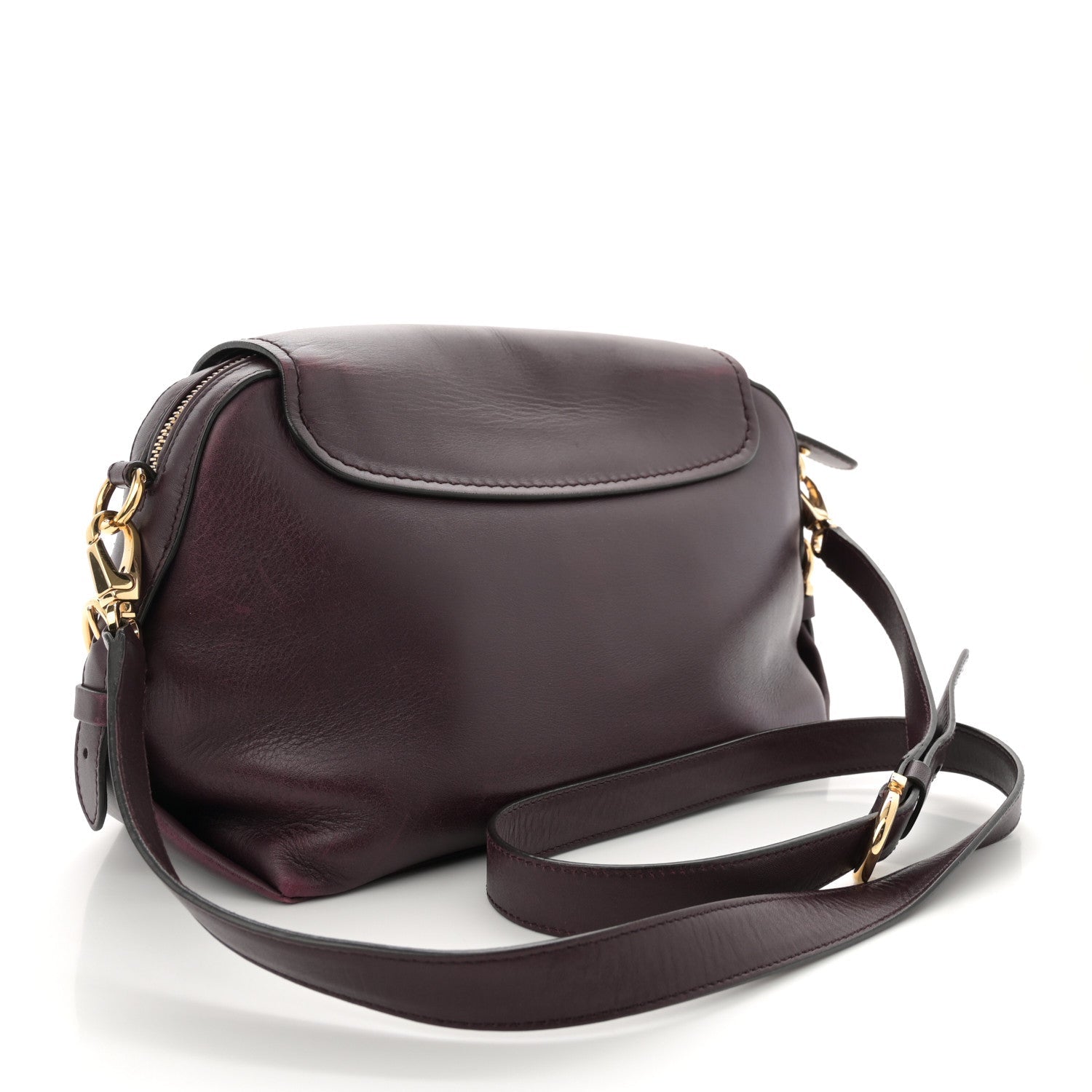 Calfskin Fiamma Crossbody Bag Rouge