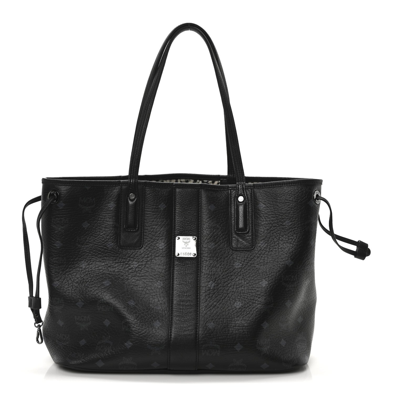 Visetos Medium Liz Reversible Shopper Tote Black