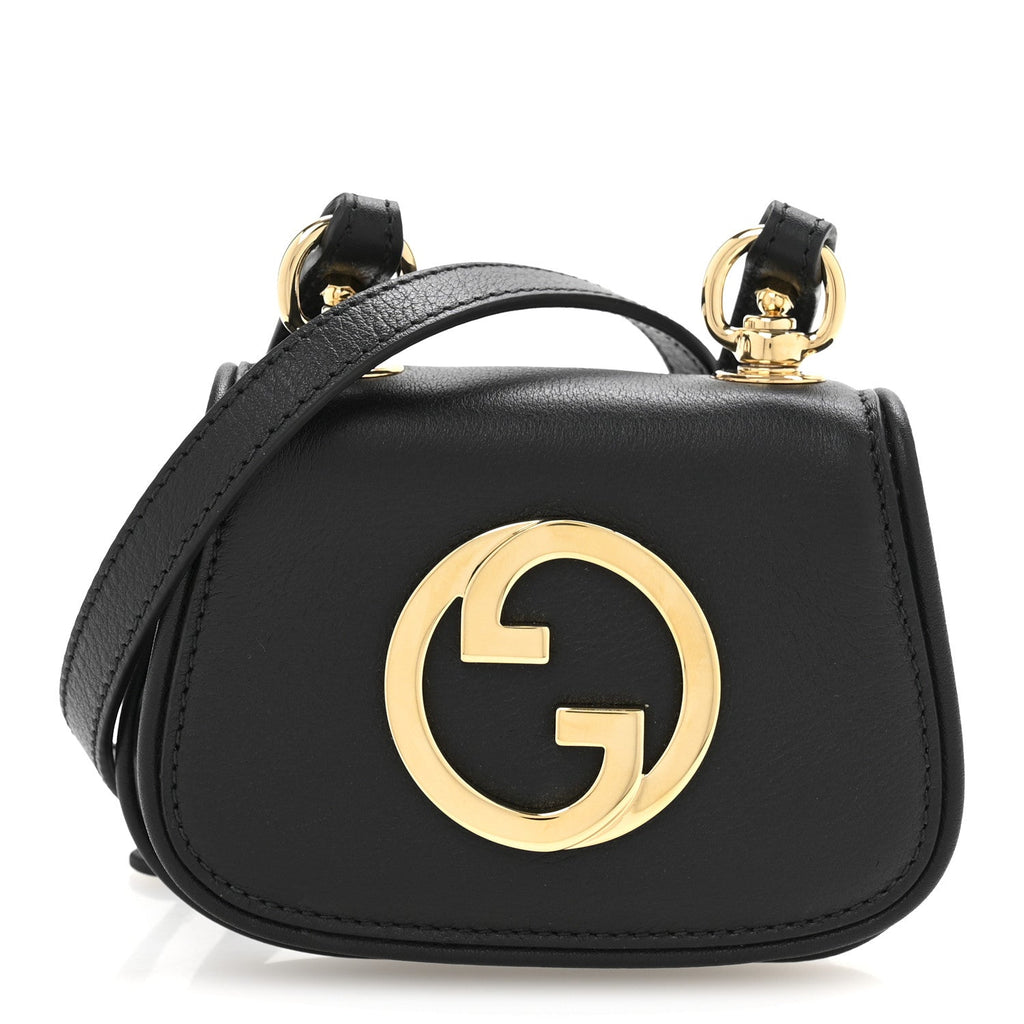 Roxy Calfskin Blondie  Case Wallet with Strap Black