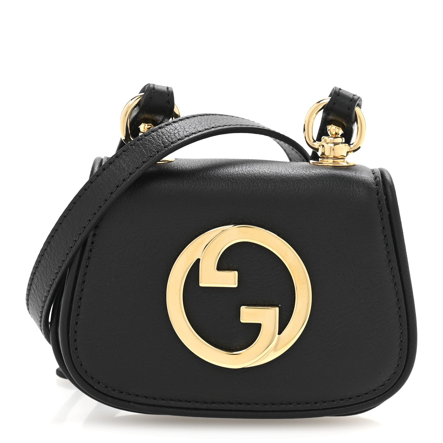 Roxy Calfskin Blondie  Case Wallet with Strap Black