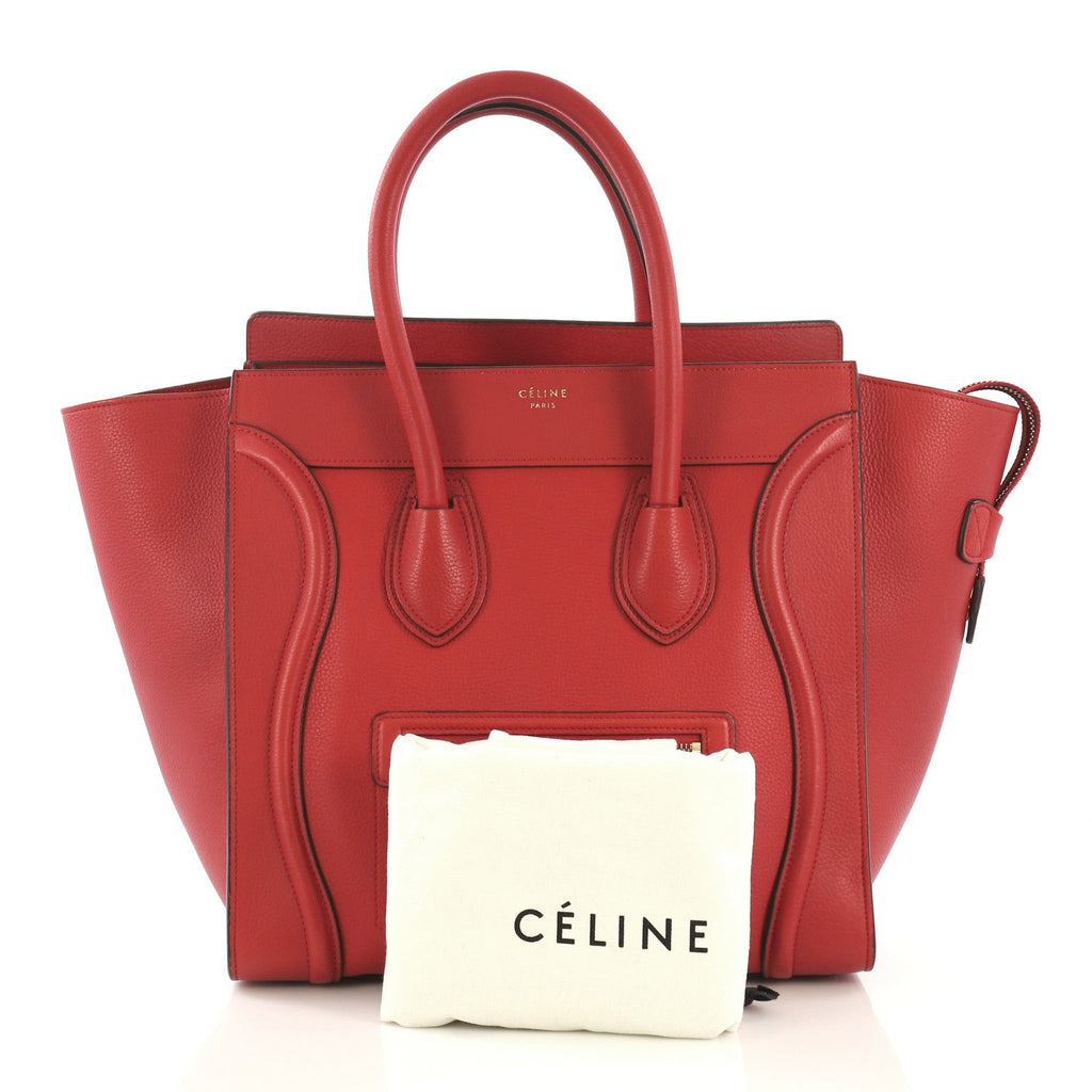 Luggage Handbag Grainy Leather Mini