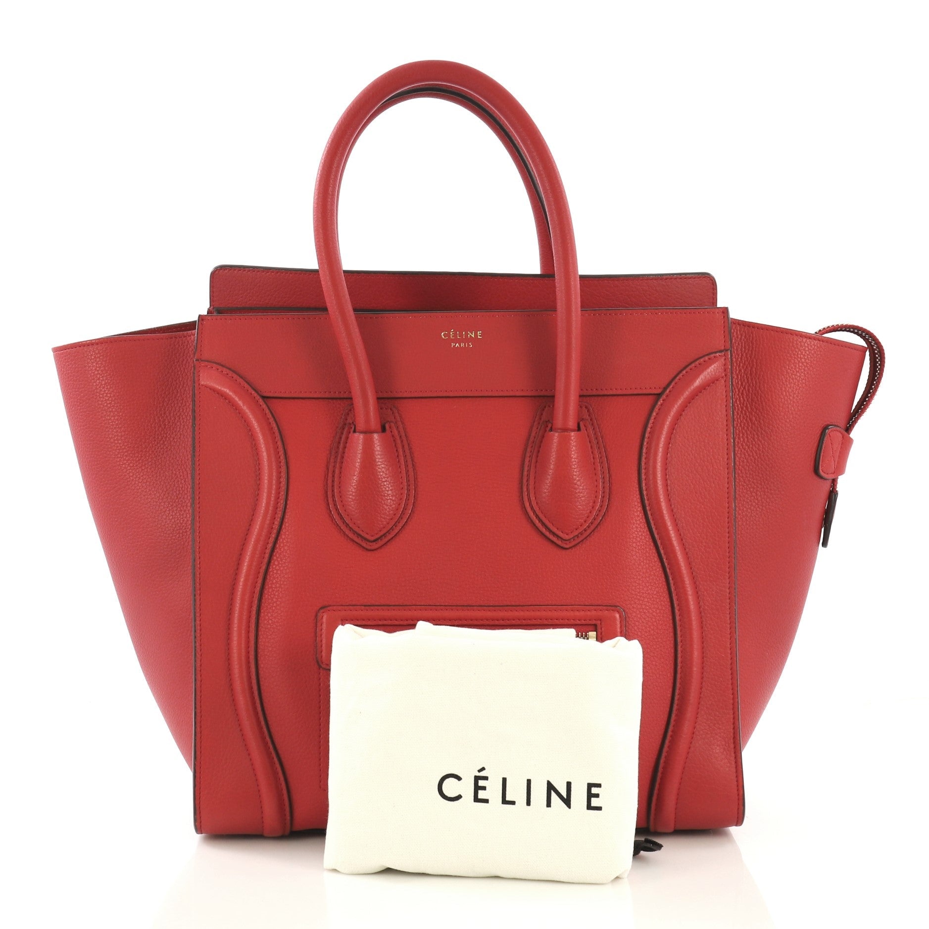Luggage Handbag Grainy Leather Mini