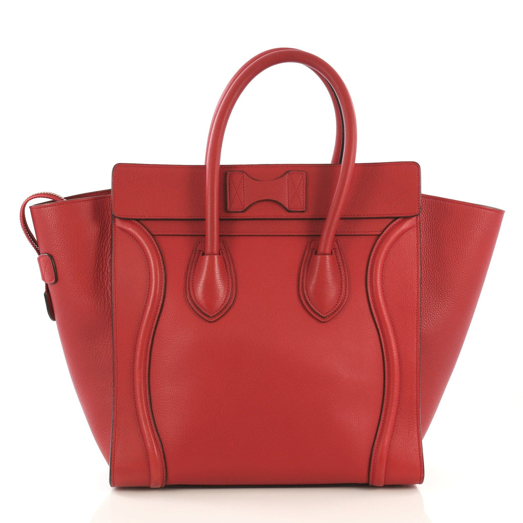 Luggage Handbag Grainy Leather Mini