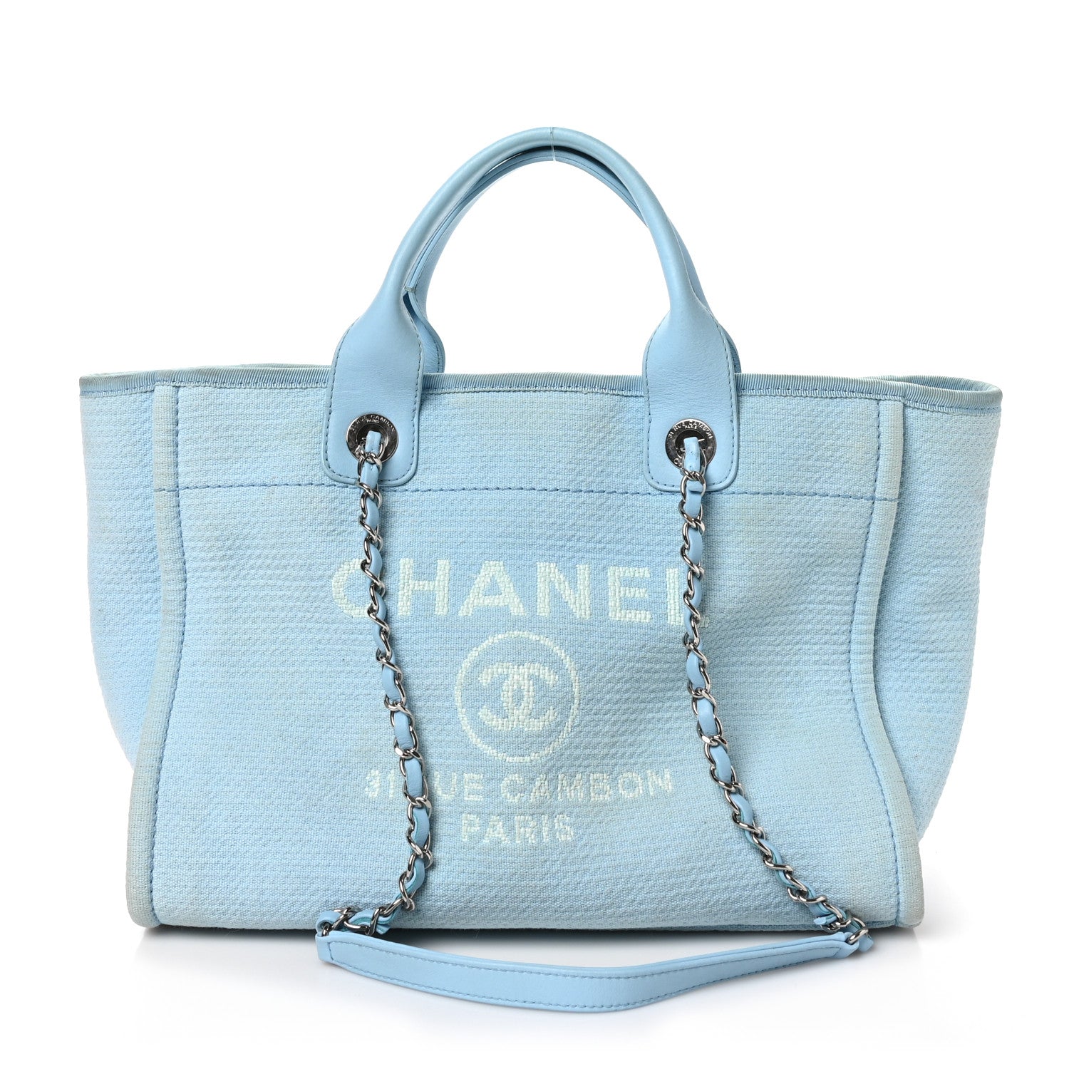 Mixed Fibers Small Deauville Tote Light Blue