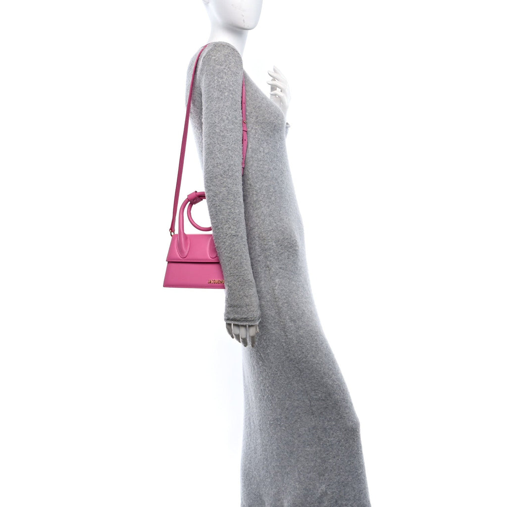 Calfskin Le Chiquito Noeud Dark Pink