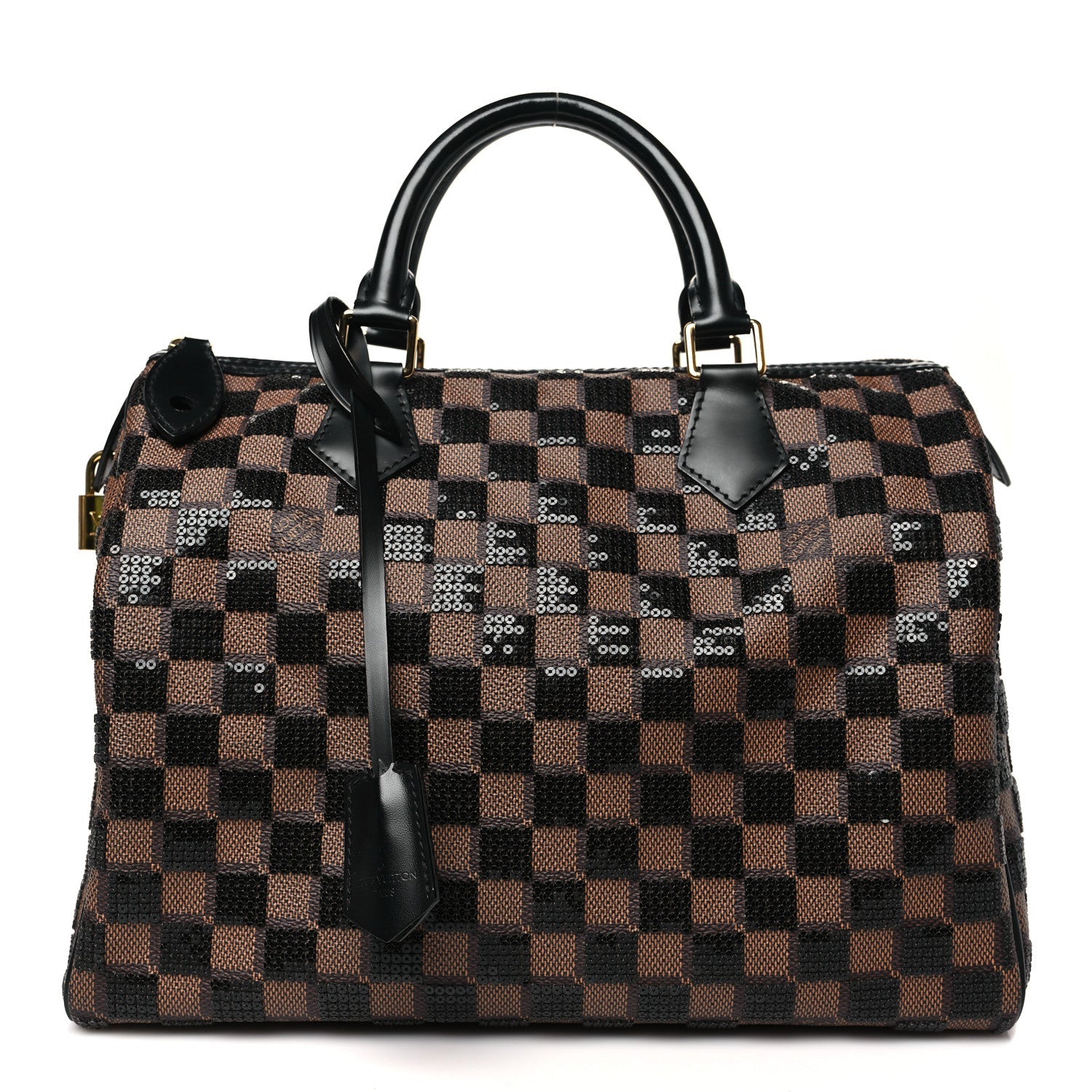 Damier Paillettes Speedy 30 Black