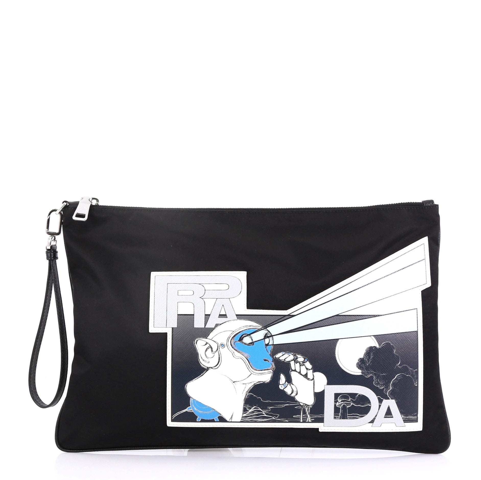 Wristlet Clutch Printed Tessuto Medium