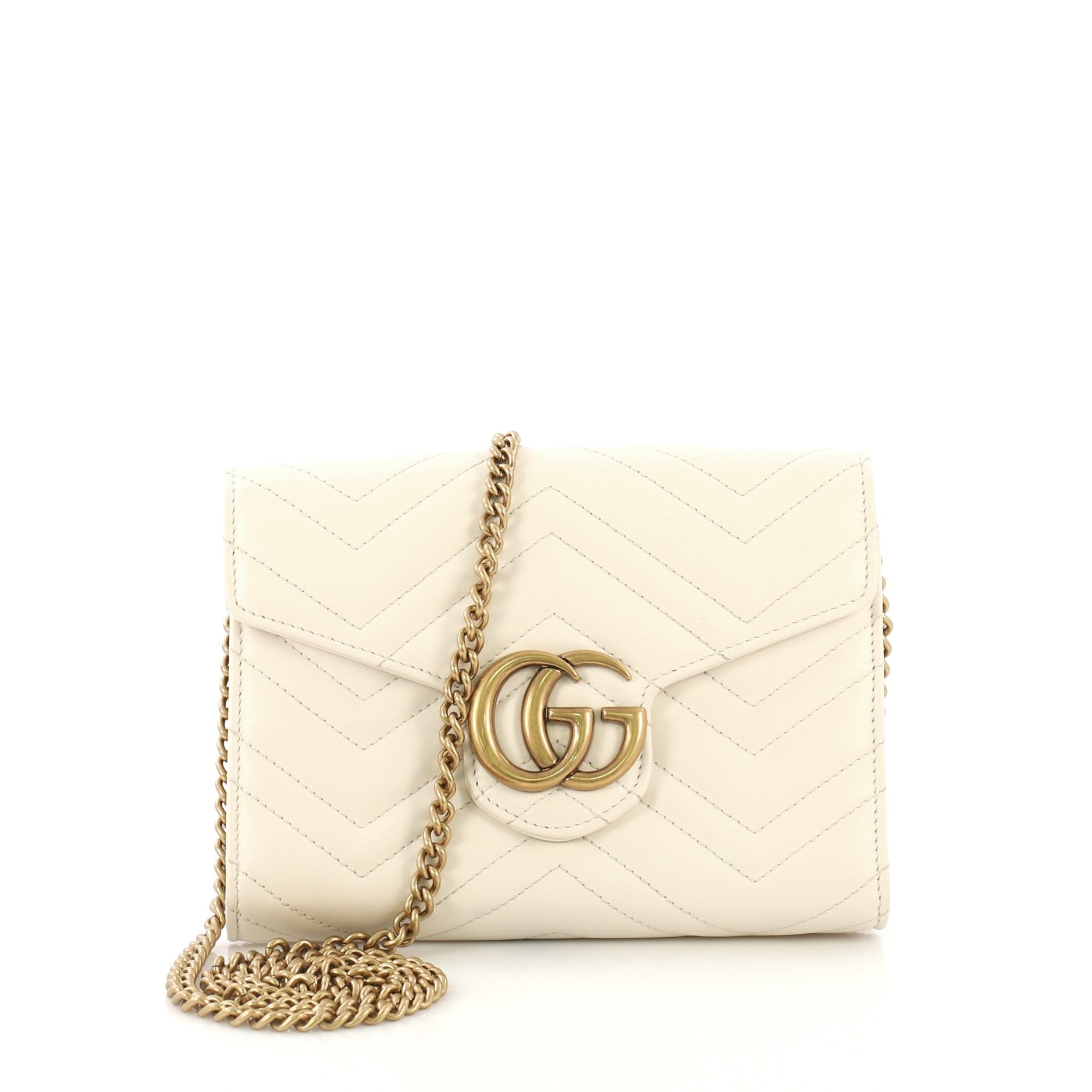 GG Marmont Chain Wallet Matelasse Leather Mini