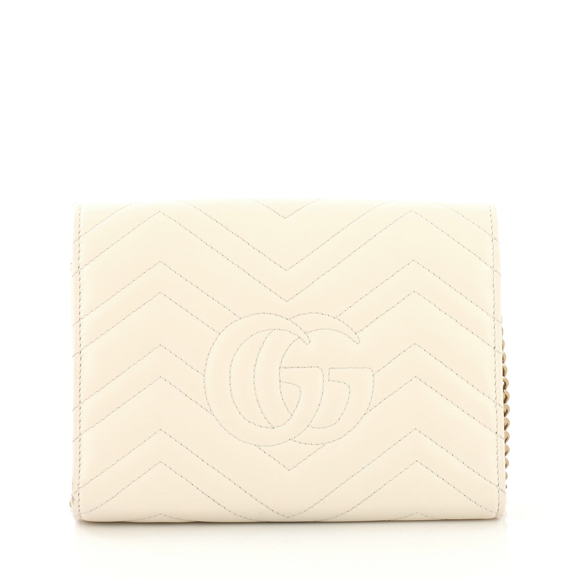GG Marmont Chain Wallet Matelasse Leather Mini