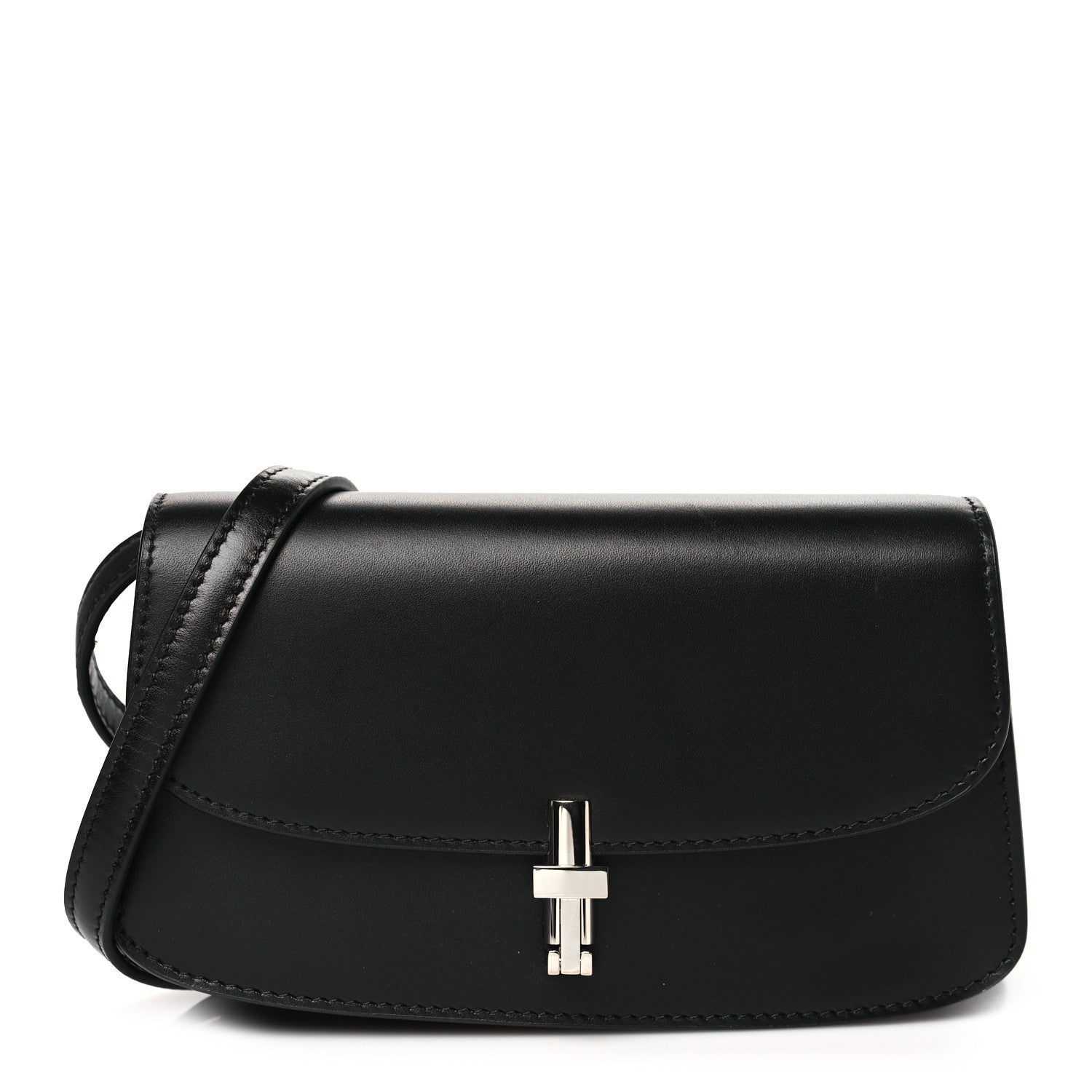 Smooth Calfskin The Sofia E/W Crossbody Black