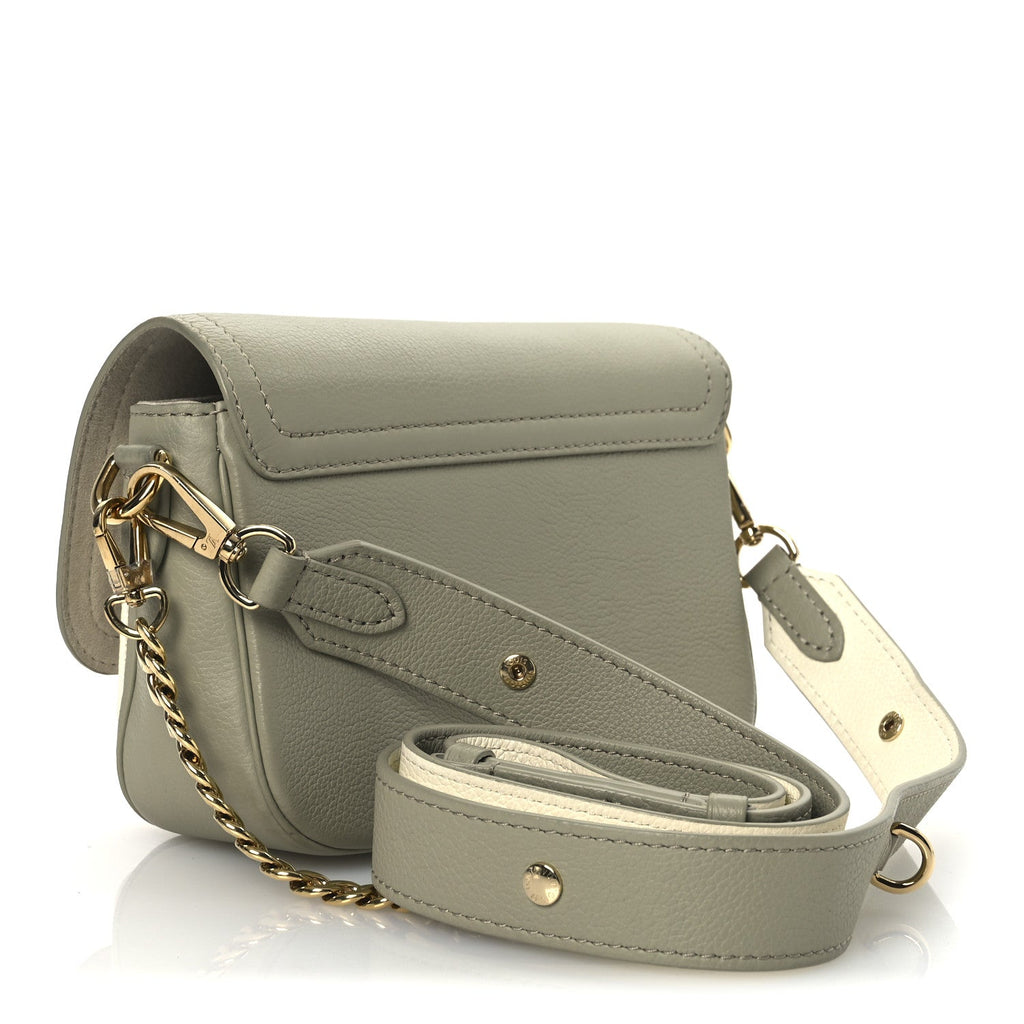 Grained Calfskin Lockme Tender Asnieres Green