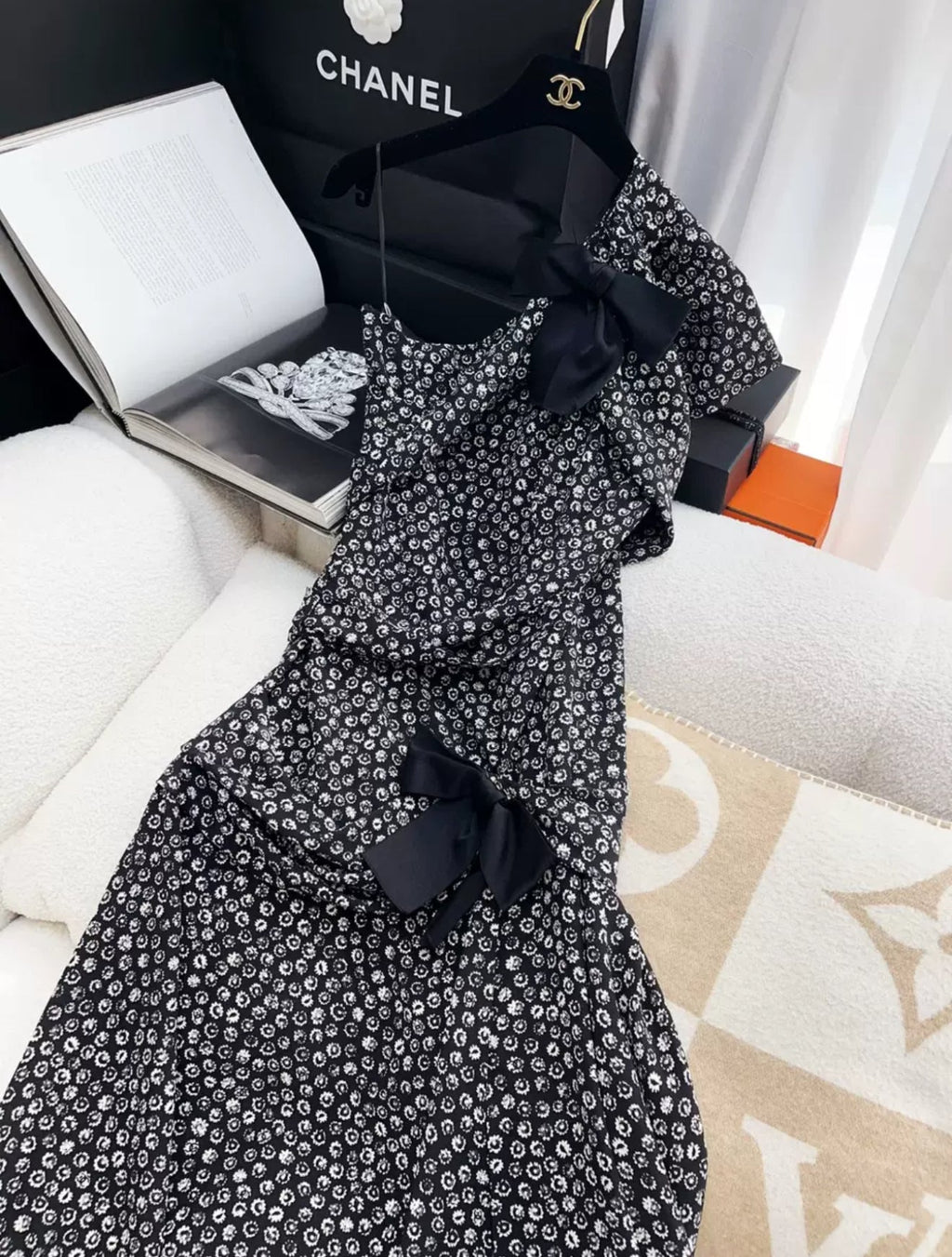 Chanel 21S Black & White Dress