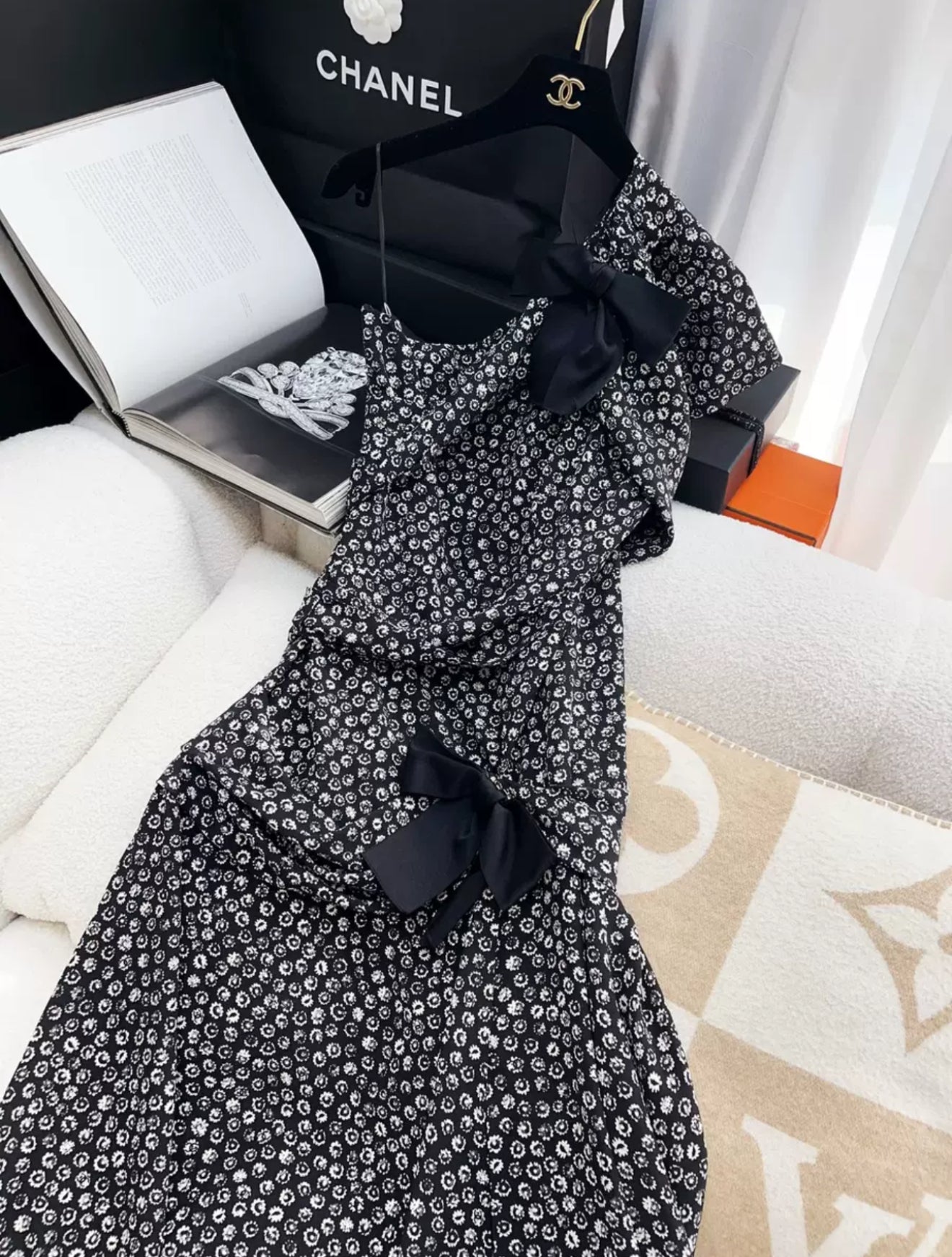 Chanel 21S Black & White Dress