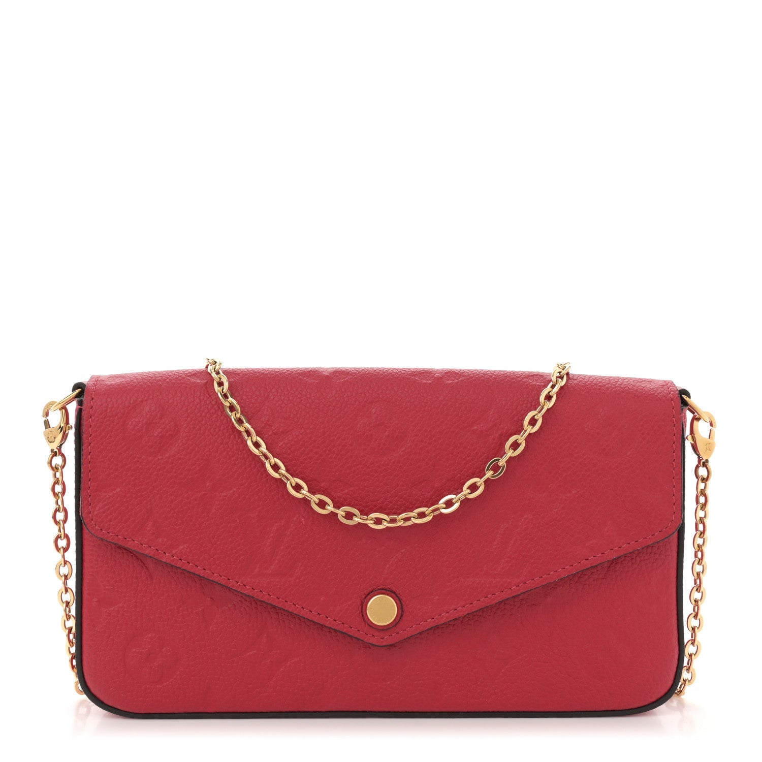 Empreinte Pochette Felicie Chain Wallet Scarlet