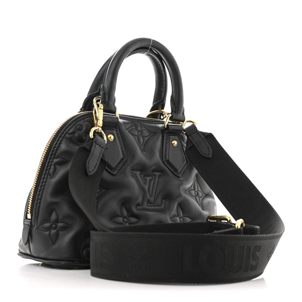 Calfskin Bubblegram Alma BB Black