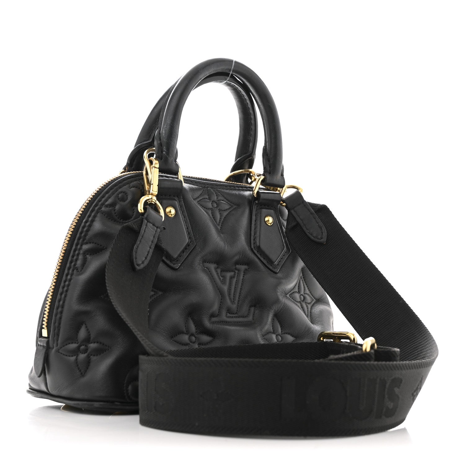 Calfskin Bubblegram Alma BB Black