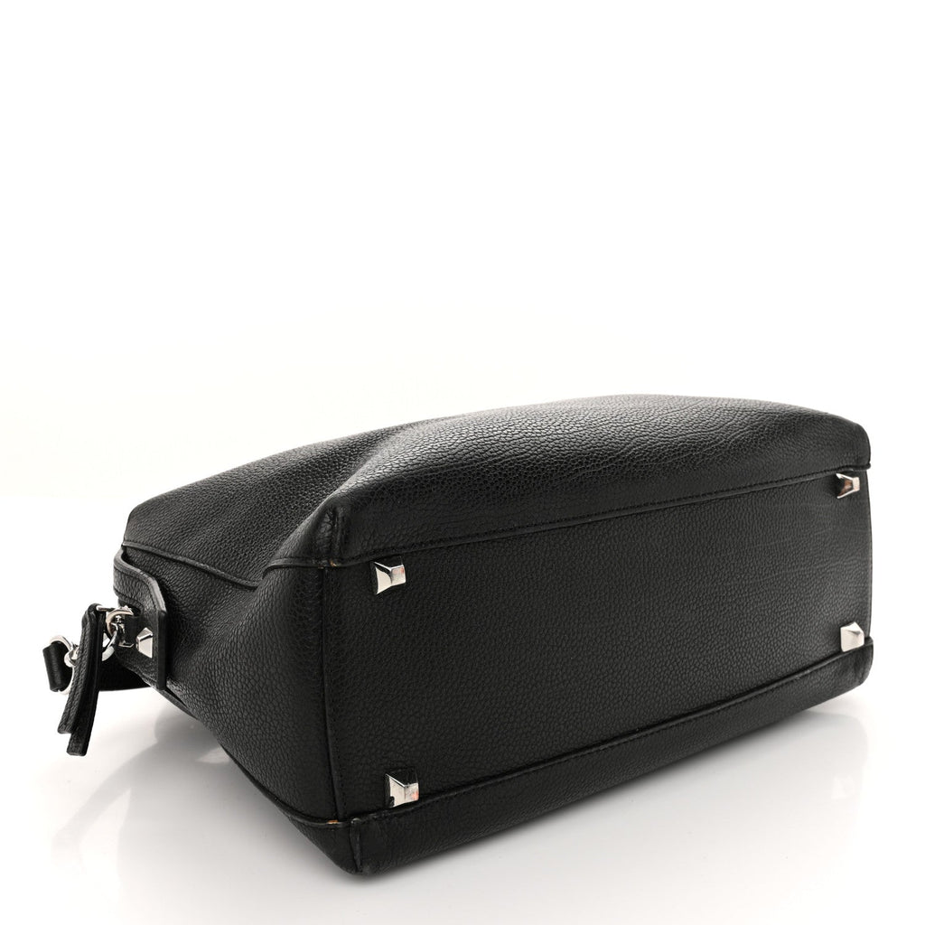 Grained Calfskin Medium Ella Boston Black