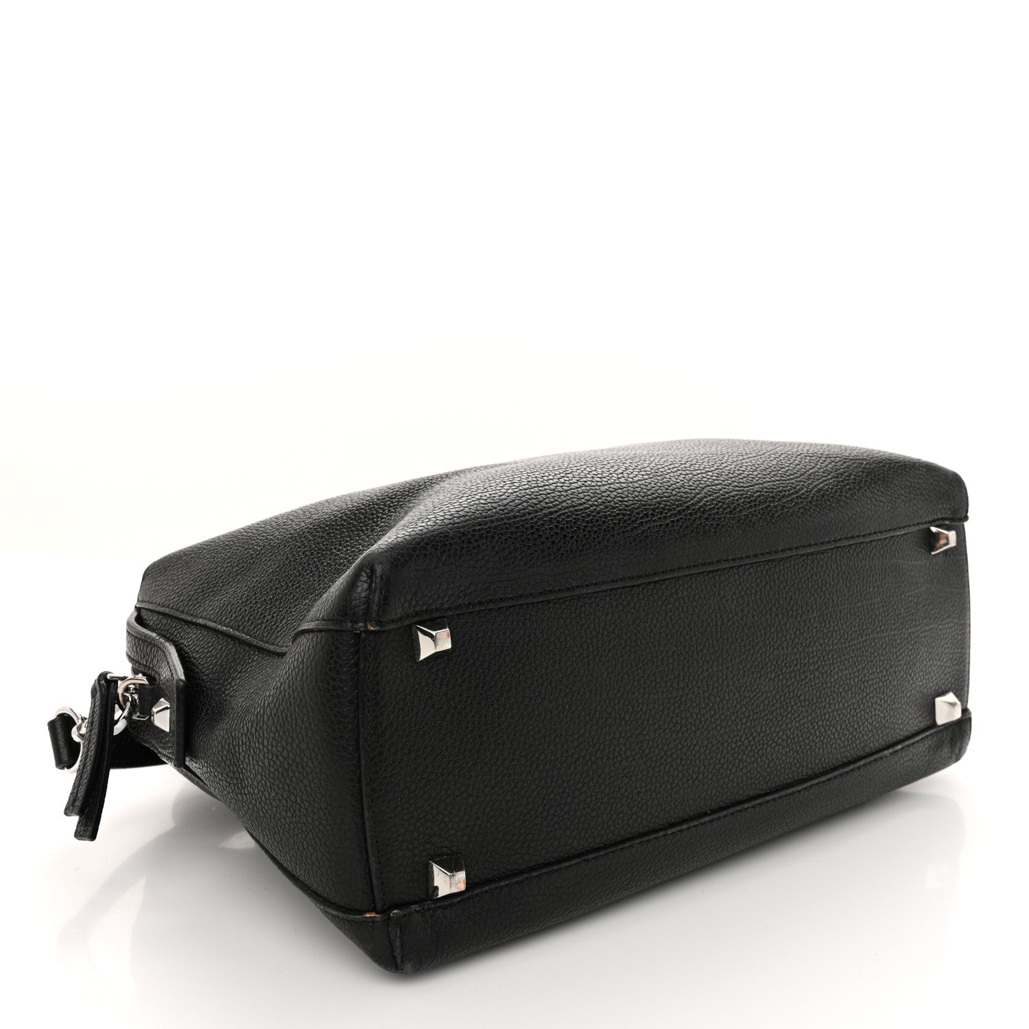 Grained Calfskin Medium Ella Boston Black