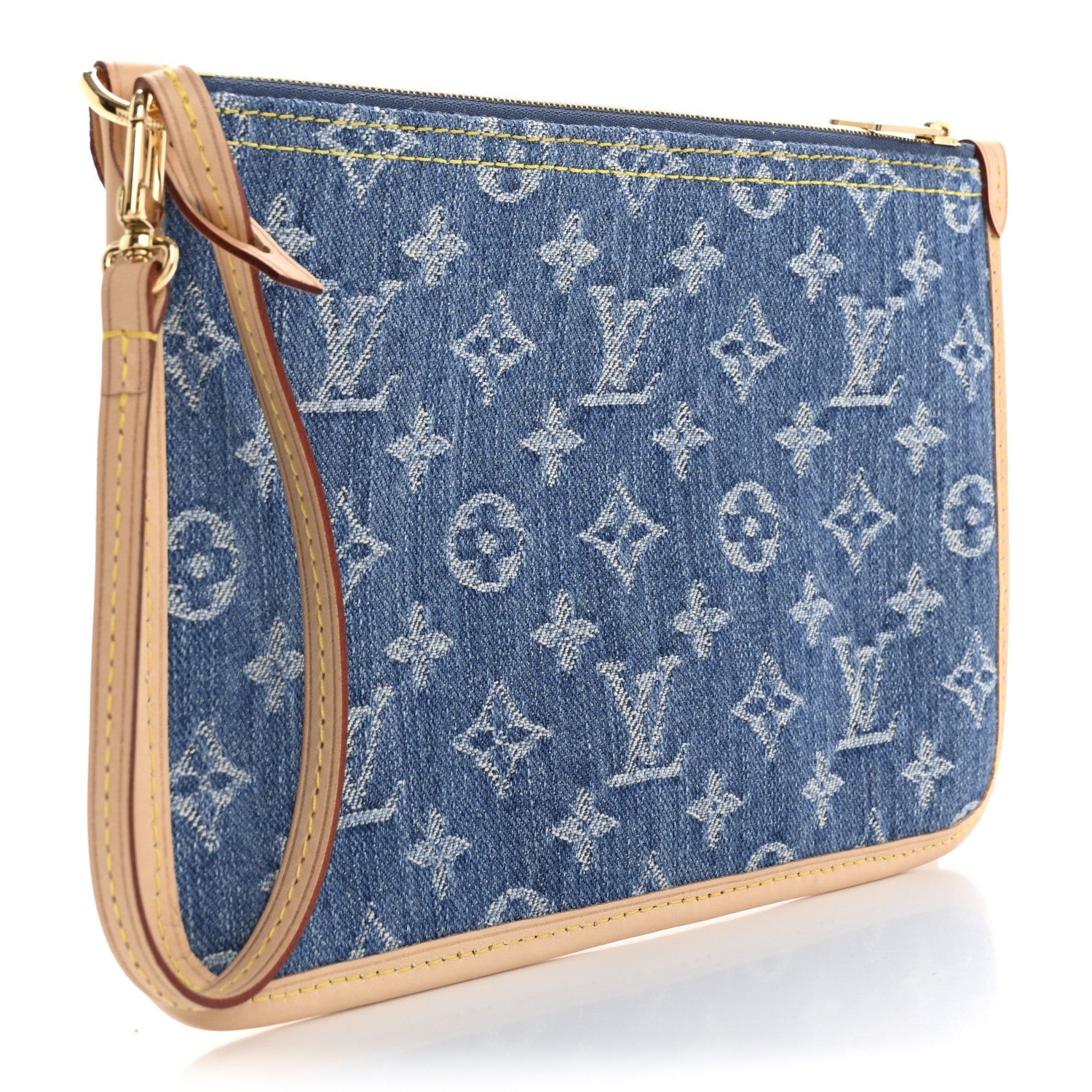 Denim Monogram Jacquard Neverfull MM GM Pochette Blue