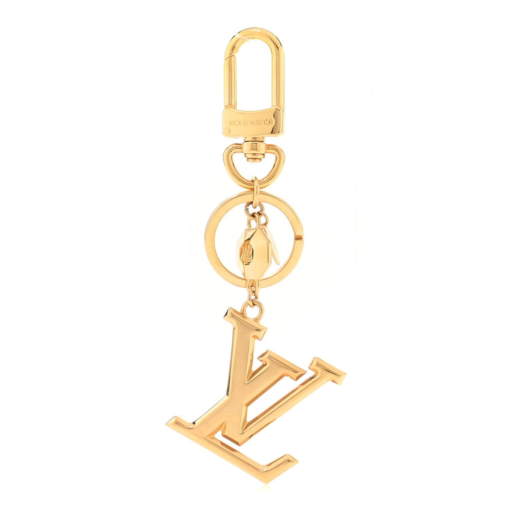 LV Facettes Bag Charm Key Holder Gold