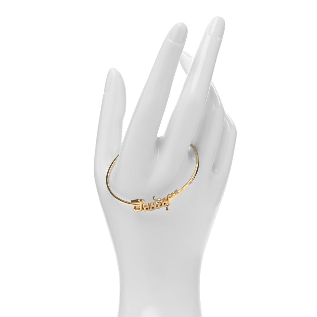 Metal J'Adior Bracelet Cuff Gold