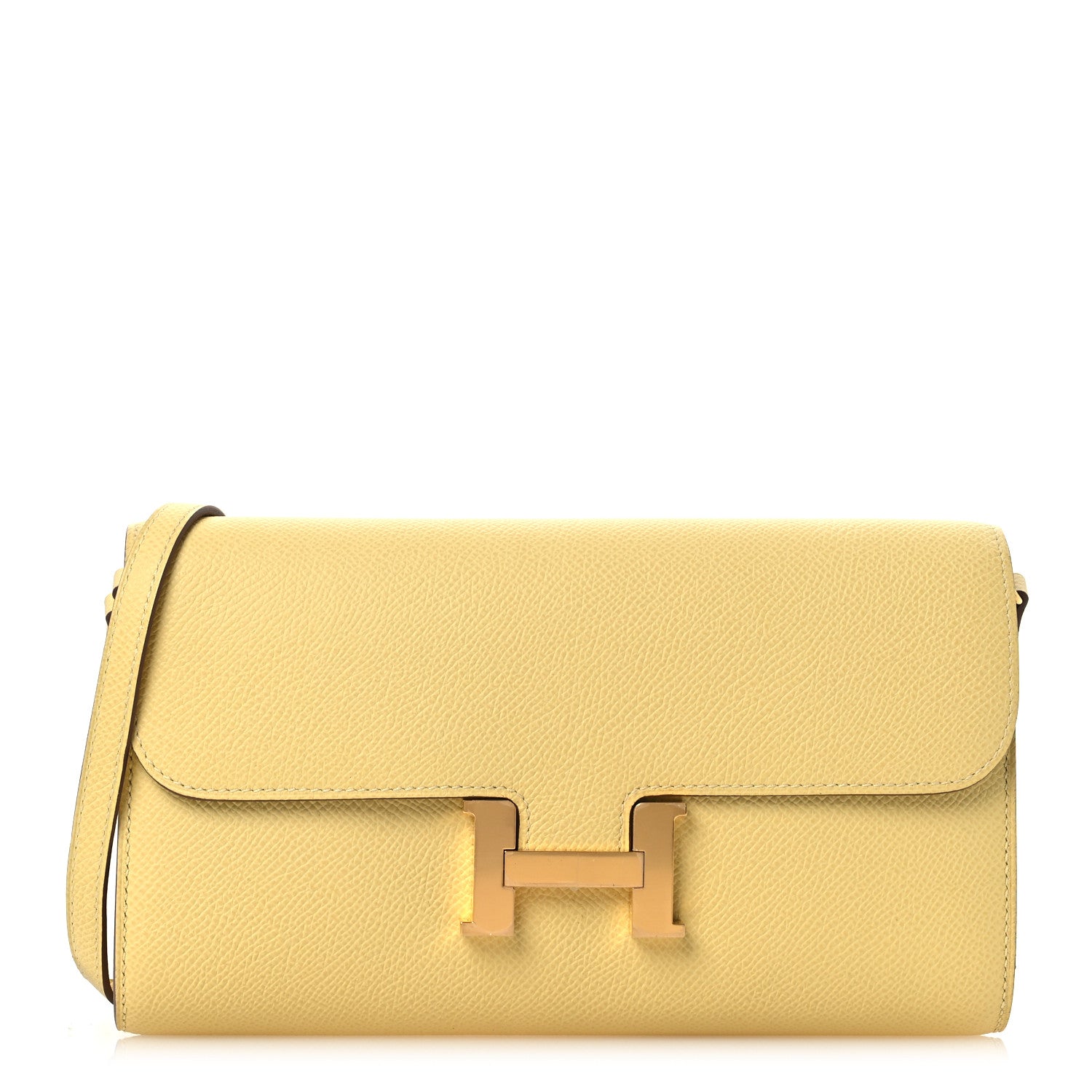 Epsom Constance Long Wallet To Go Wallet Jaune Poussin