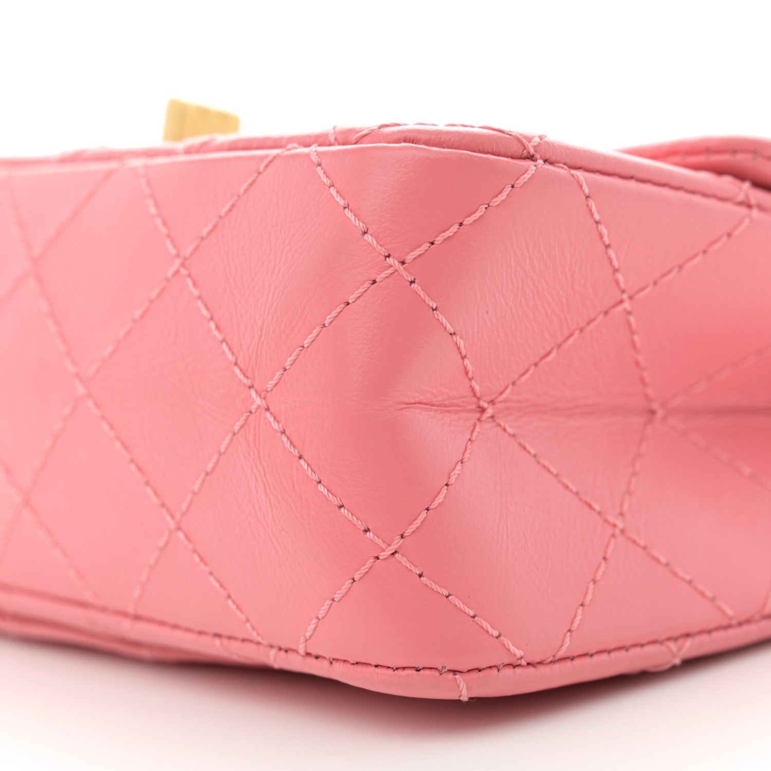 Aged Calfskin Quilted 2.55 Reissue Mini Flap Pink