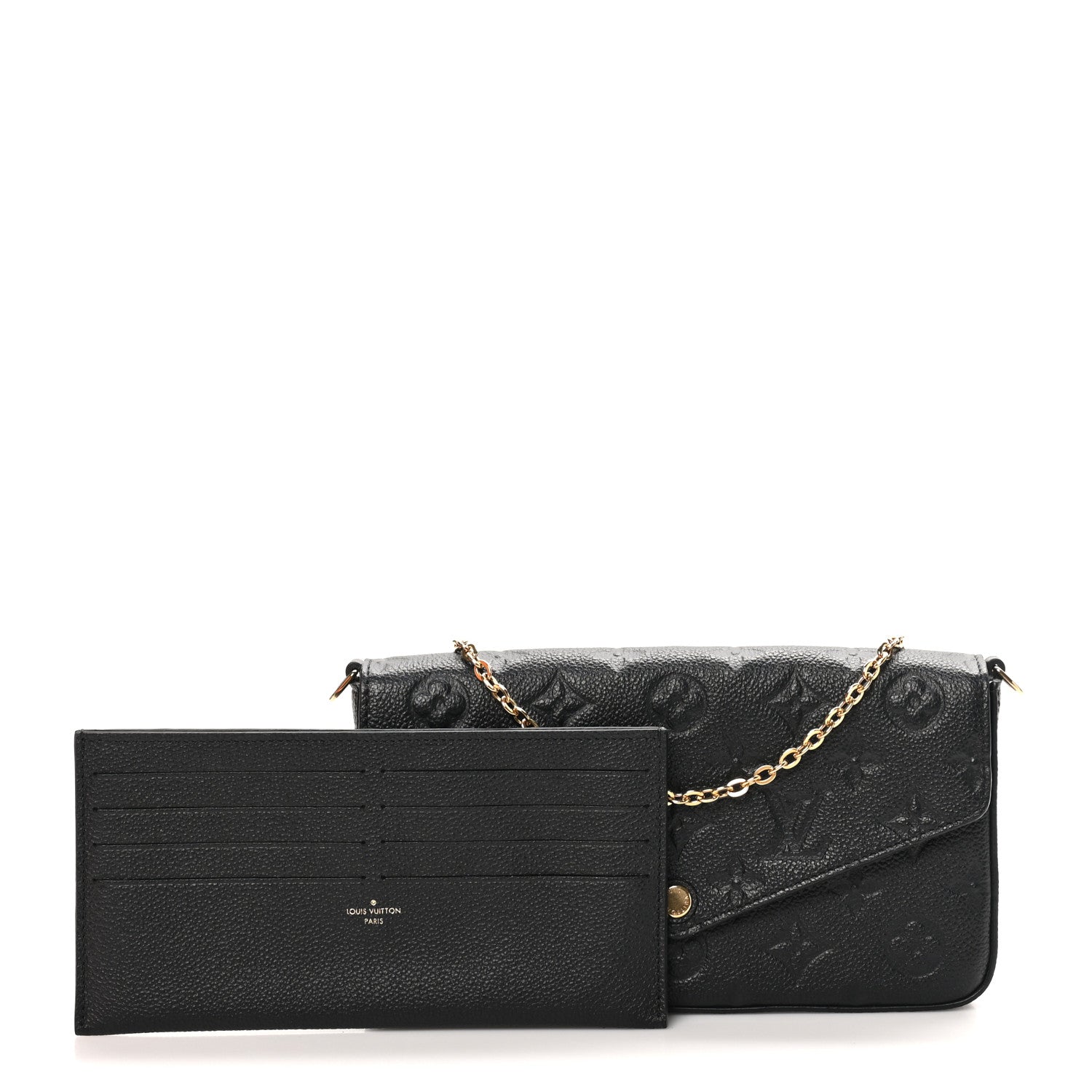 Empreinte Pochette Felicie Chain Wallet Black