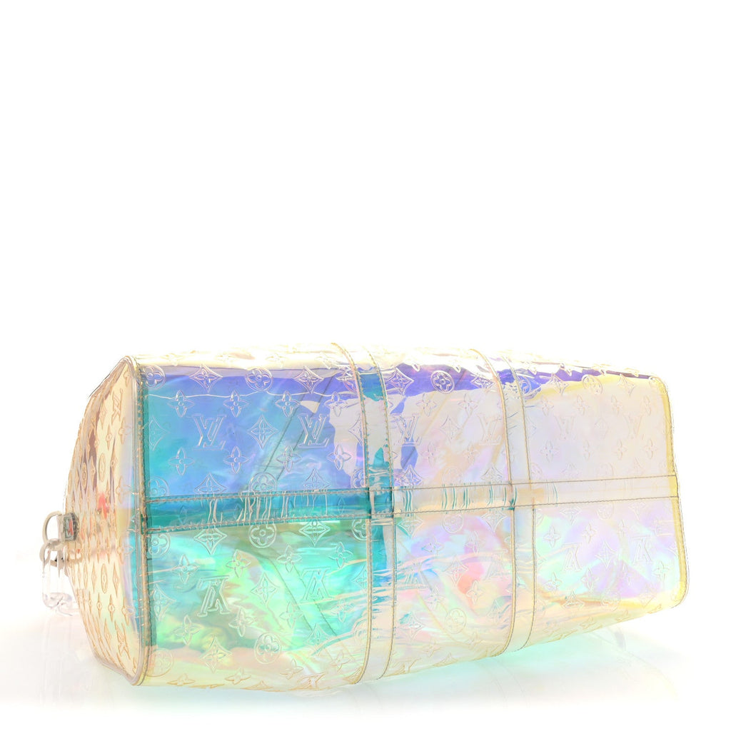 PVC Monogram Keepall Bandouliere 50 Iridescent Prism