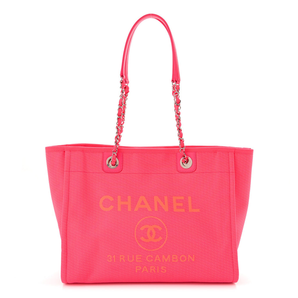 Mixed Fibers Small Deauville Tote Pink Orange