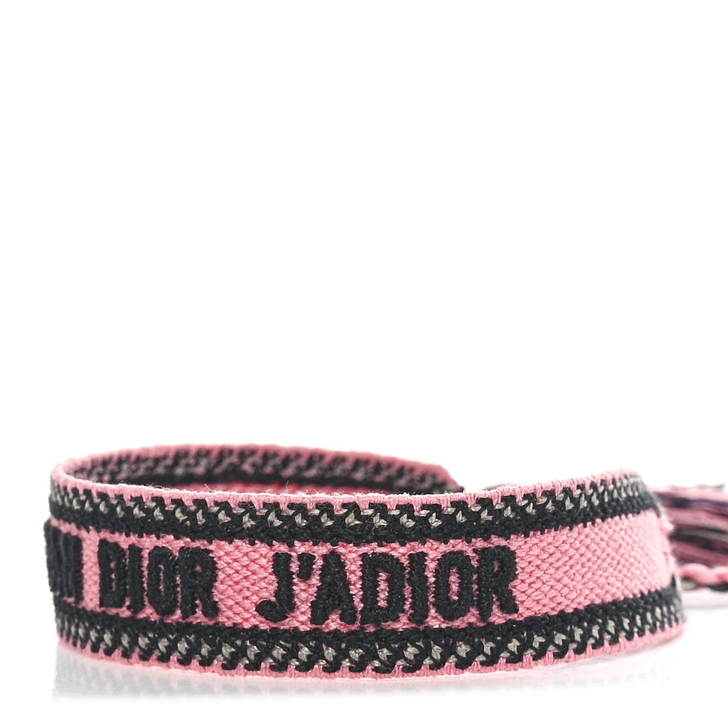 Woven Cotton J'Adior Friendship Bracelet Pink Multicolor