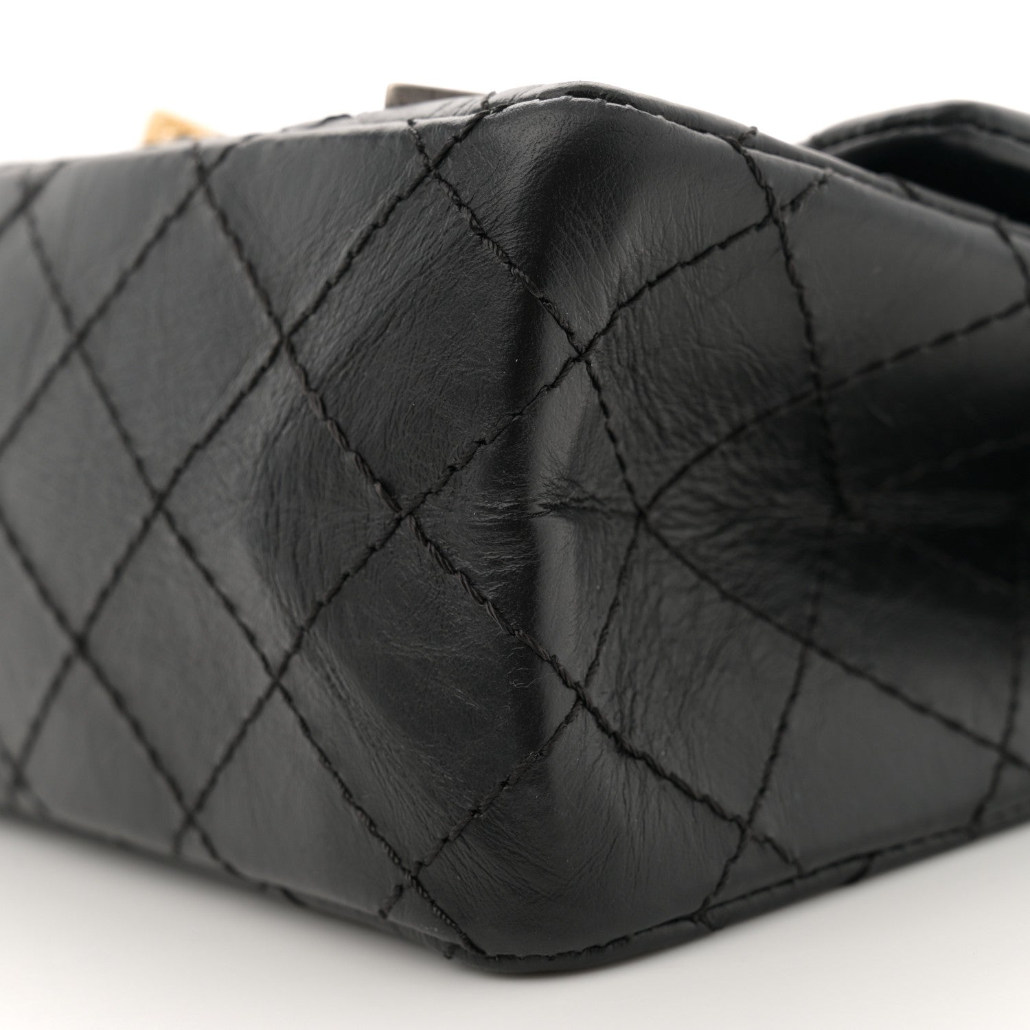 Aged Calfskin Quilted Casino 2.55 Reissue 225 Flap Black