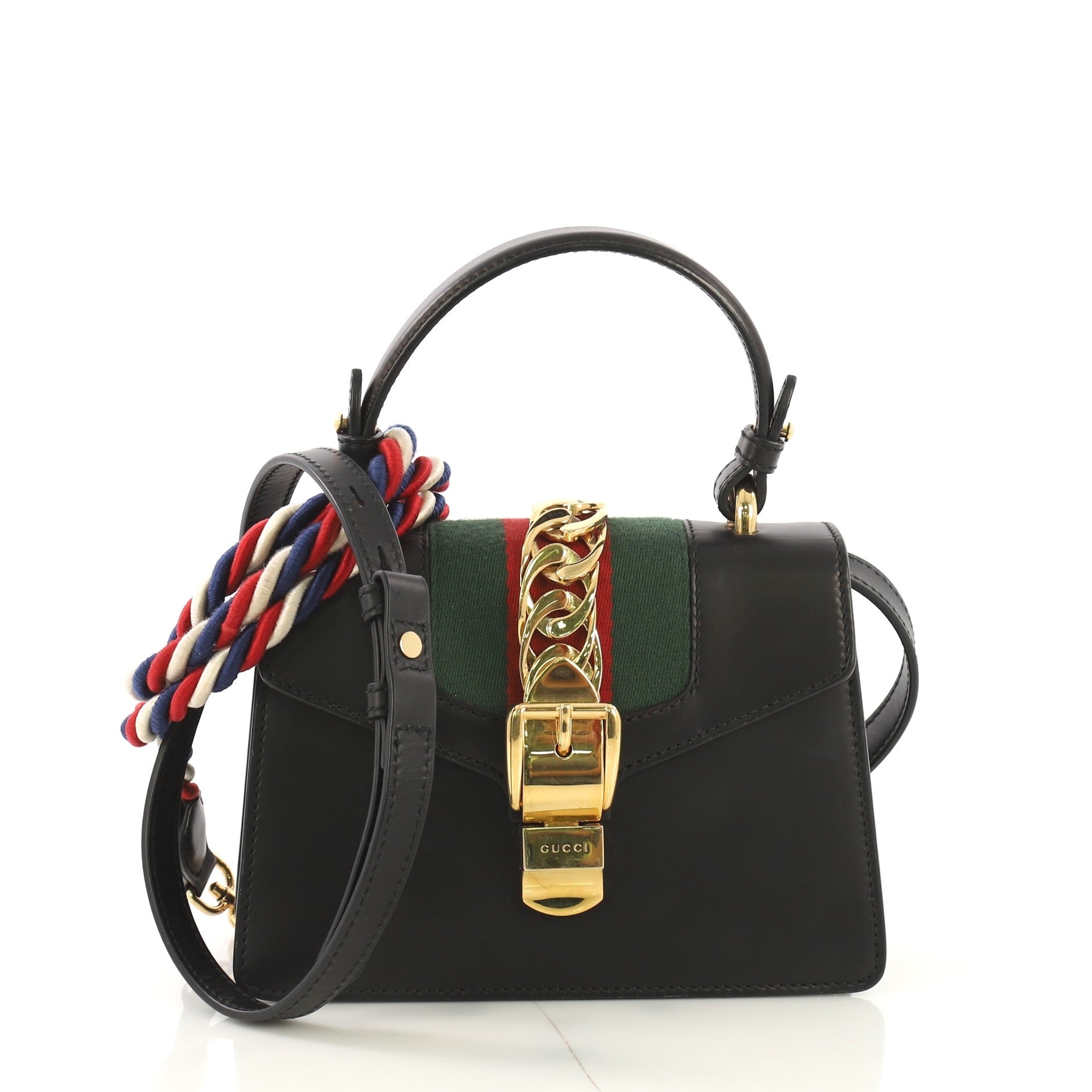 Sylvie Top Handle Bag Leather Mini