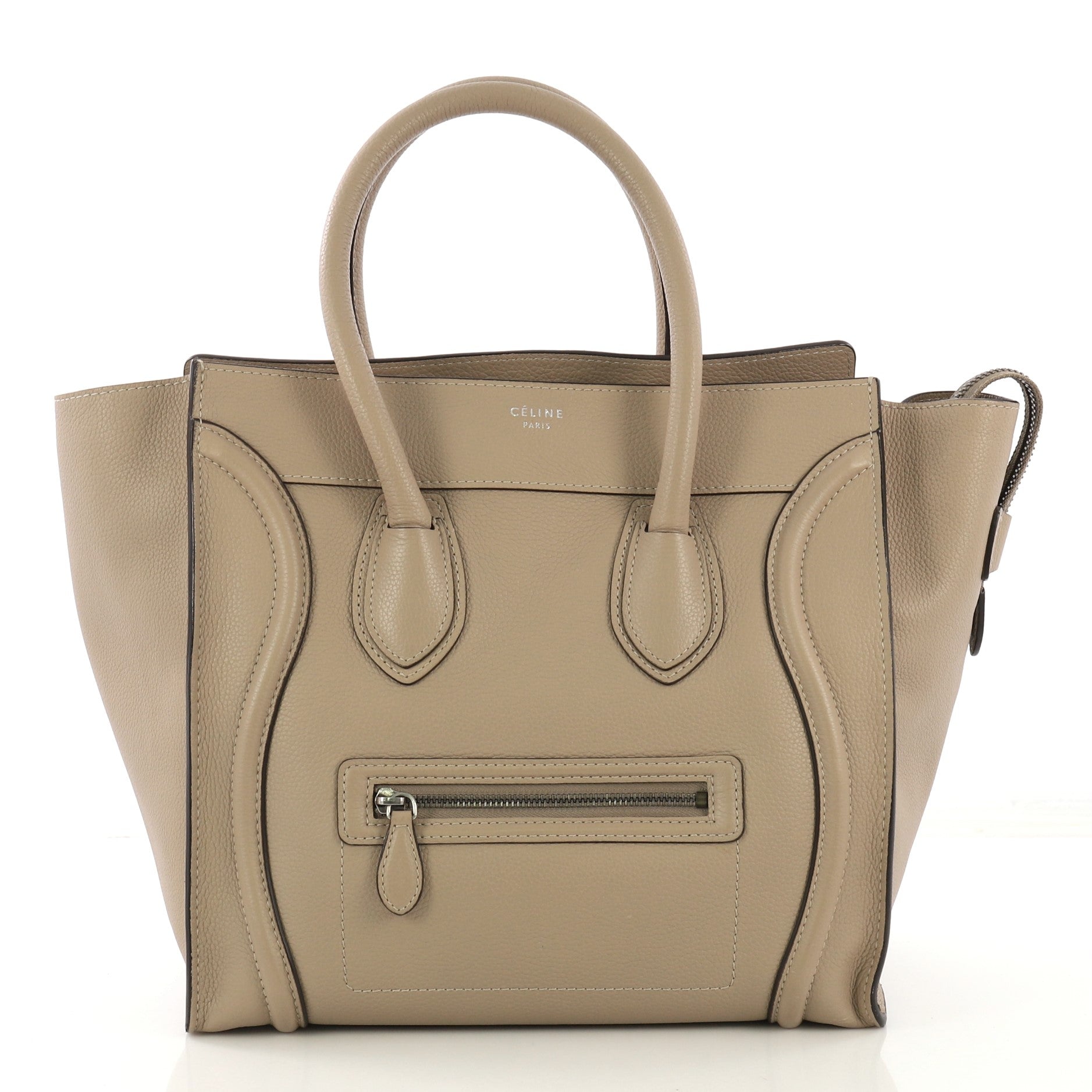 Luggage Handbag Grainy Leather Mini