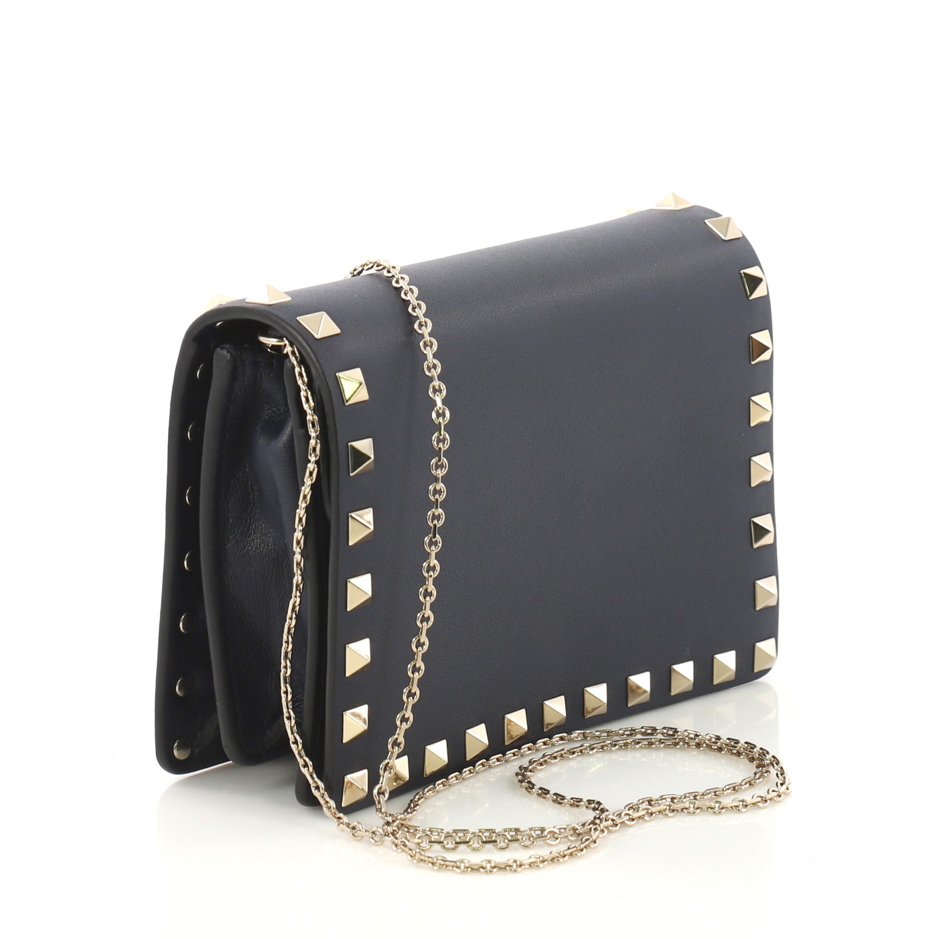 Rockstud Pouch Crossbody Bag Leather Mini