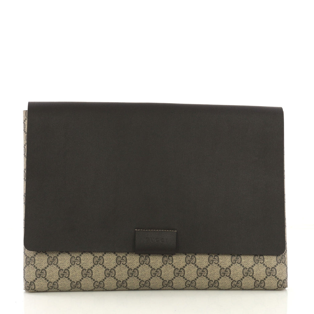 Envelope Clutch GG Canvas and Leather Large