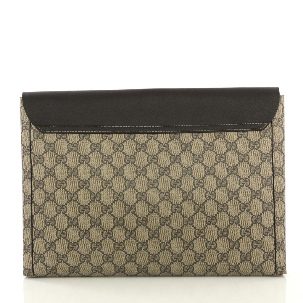 Envelope Clutch GG Canvas and Leather Large