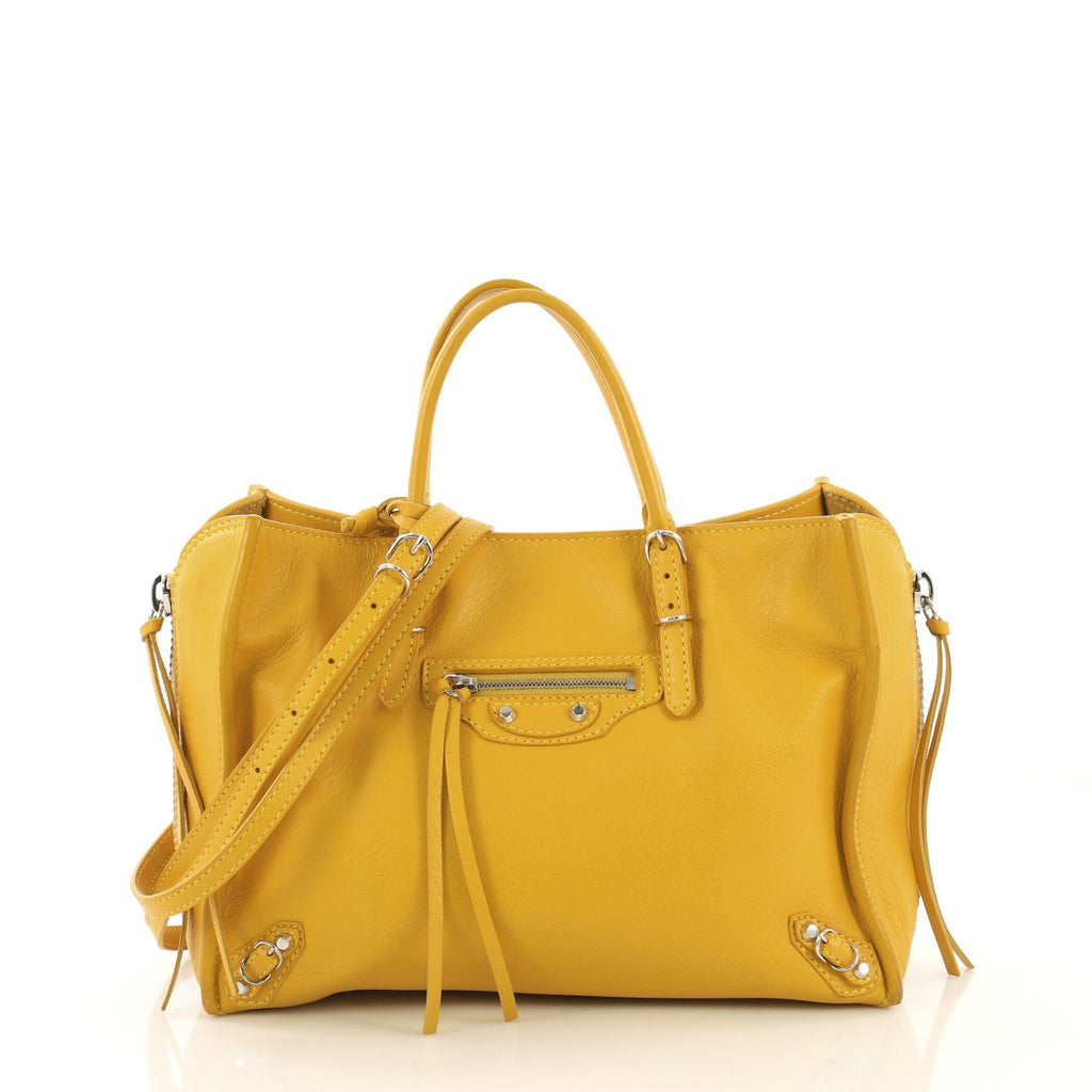 Papier A4 Zip Around Classic Studs Bag Leather Mini