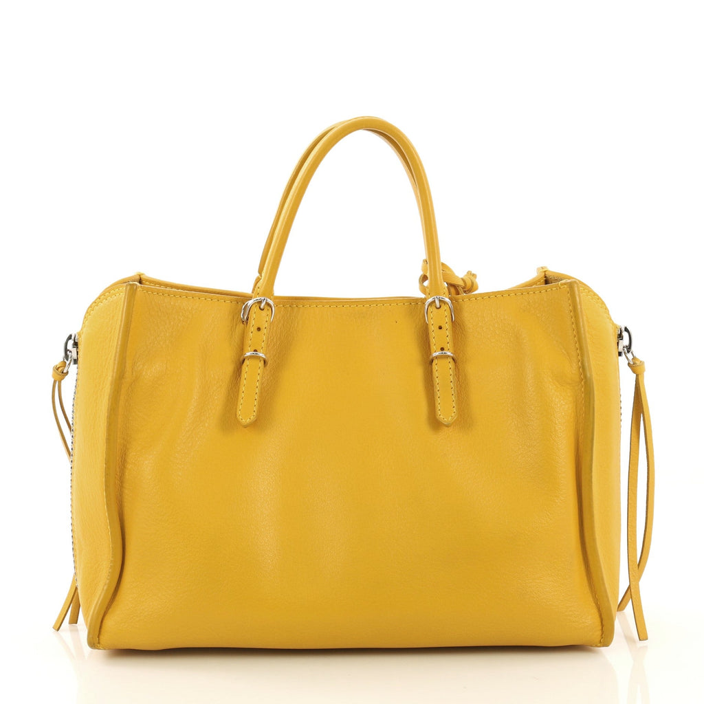 Papier A4 Zip Around Classic Studs Bag Leather Mini