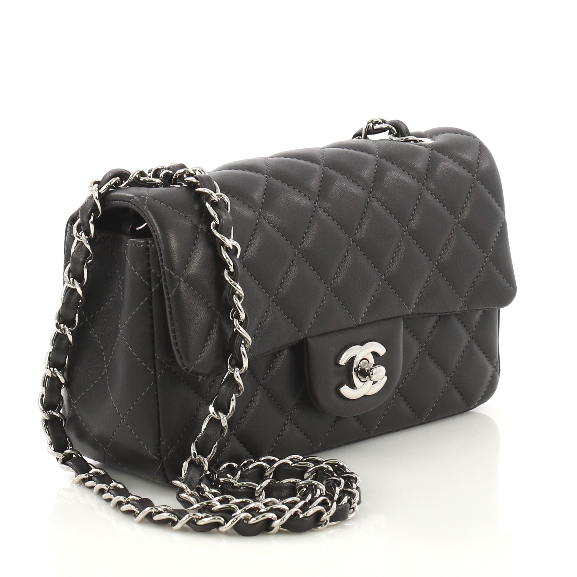 Classic Single Flap Bag Quilted Lambskin Mini